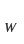 w