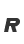 R