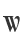 w