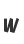 w