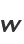 w