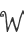 W