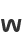 w