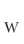 w