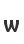 w