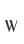 w