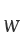 w