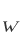 w