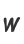 w