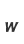 w