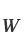 w